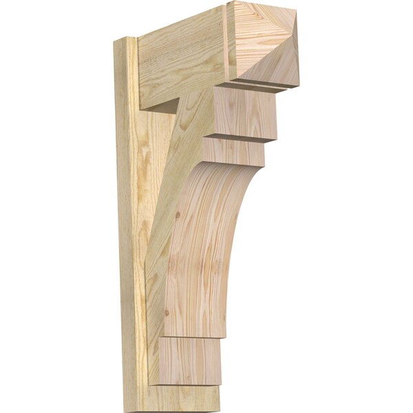 Ekena Millwork Merced Arts & Crafts Rough Sawn Outlooker, Douglas Fir, 8"W x 18"D x 30"H OUT08X18X30MRC03RDF - main